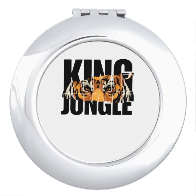 King of the Jungle Compact Mirror (Front)