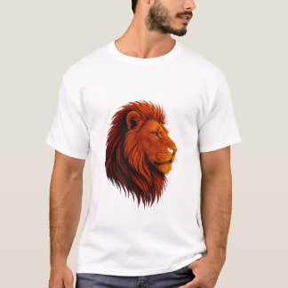 King of the Jungle – Fearless Neon Lion Roar  T-Shirt