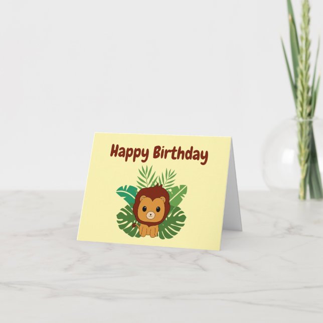 King of the Jungle Holiday Card (Front)