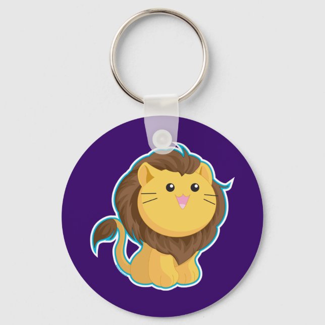 King of the Jungle Keychain (Front)