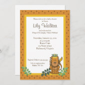 King of the Jungle Lion Baby Shower 5x7 Invite (Front/Back)