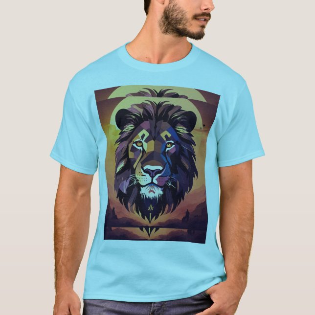 King of the Jungle: Lion Tattoo T-Shirt (Front)