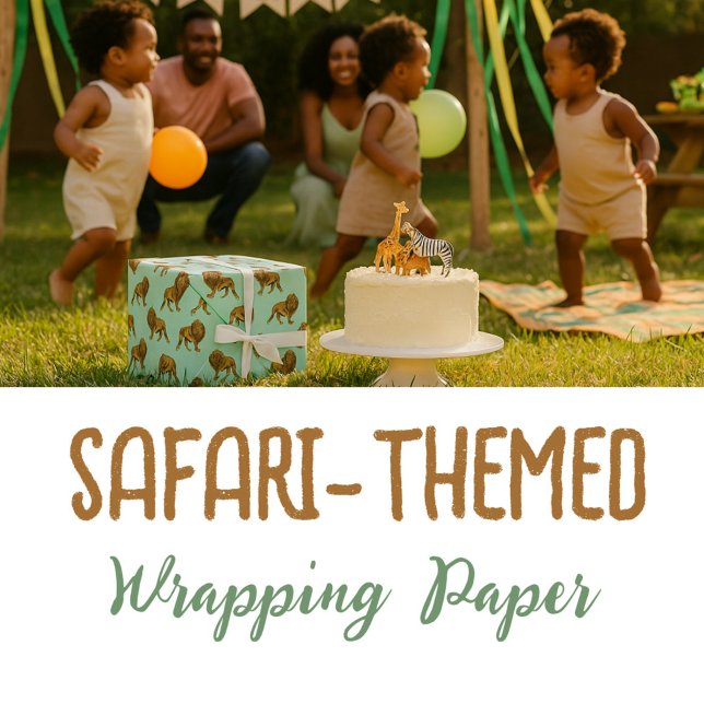 King of the Jungle Lion  Wrapping Paper Sheets (Creator Uploaded)