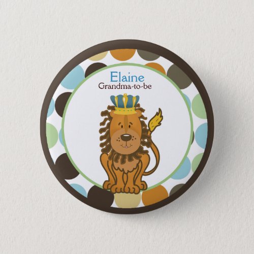 KING OF THE JUNGLE NAME TAG Custom Button