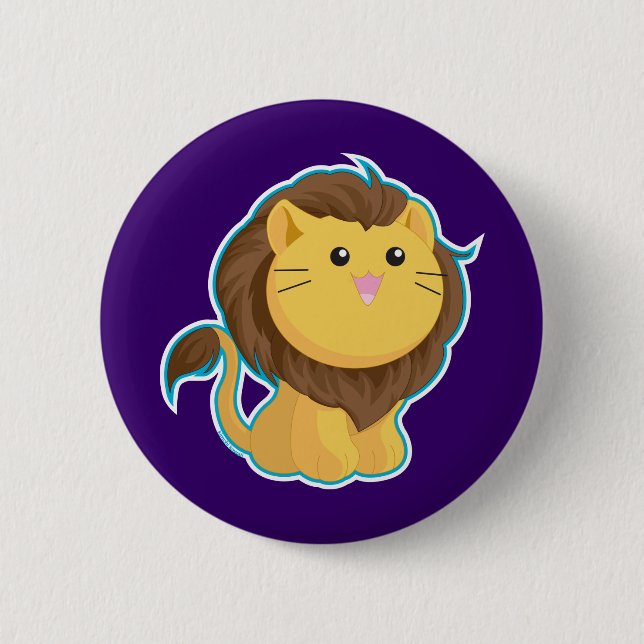 King of the Jungle Pinback Button (Front)