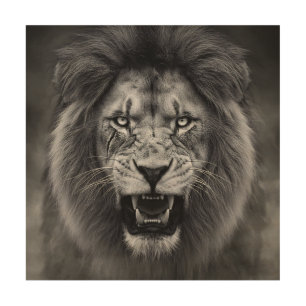 King of the Jungle Wood Wall Art