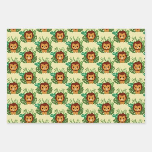 King of the Jungle Wrapping Paper Sheets
