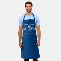 King of the Kitchen Crown Foodie Dad Men Navy Blue