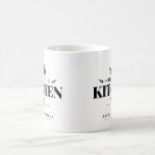 King of The Kitchen Elegant Foodie Men with Name Coffee Mug (Center)
