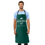 King of The Kitchen Foodie Men Personalized Green Apron