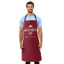 King of The Kitchen Foodie Men Personalized Red Apron