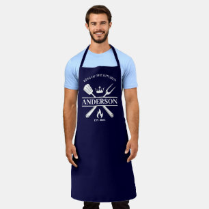 King of the Kitchen Personalized BBQ Apron