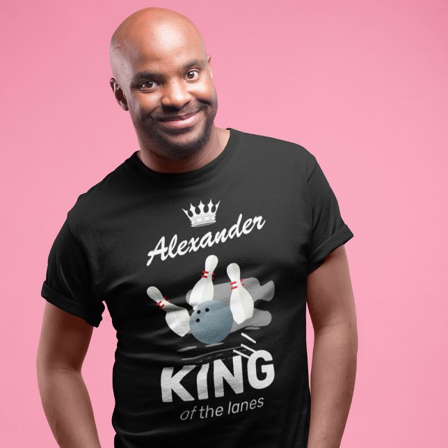 King of the Lanes Bowling Pin T-Shirt (Creator Uploaded)
