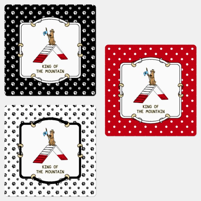 King of the Mountain Dog Agility Design Labels (Group)