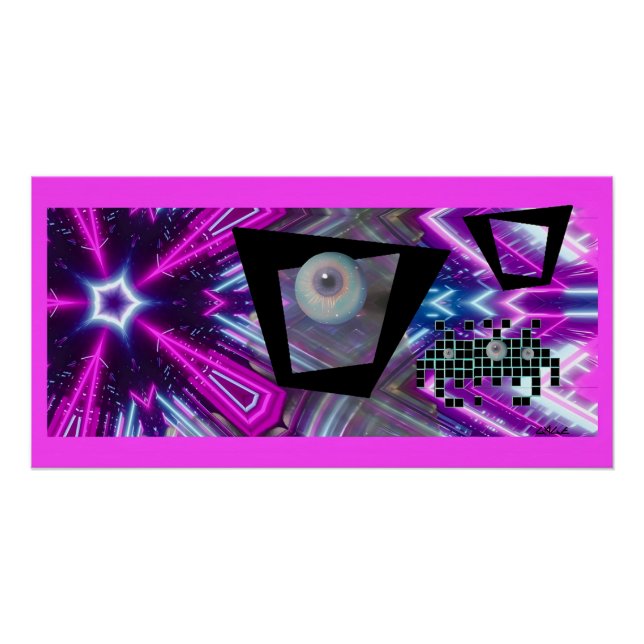 King of the New Vaporwave Invasion Poster (Front)