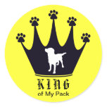 King of the Pack Classic Round Sticker