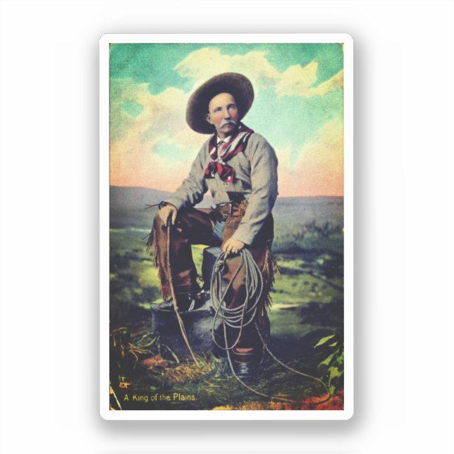 King of the Plains (c. 1907) Sticker (Front)