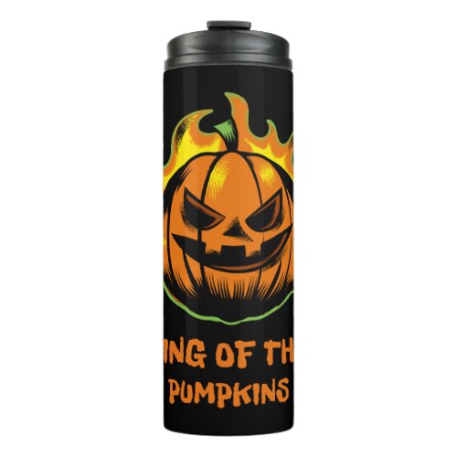 King Of The Pumpkins Halloween Men Couple Matching Thermal Tumbler