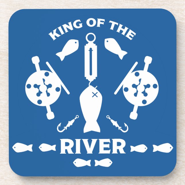King Of The River Beverage Coaster (Front)