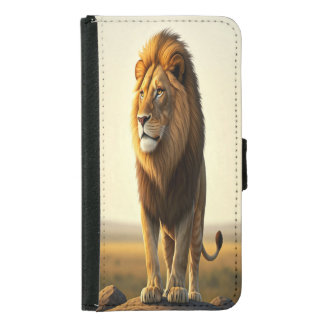 "King of the Savanna" Samsung Galaxy S5 Wallet Case