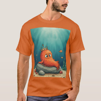 King of the Sea Grumpy Ocean Ruler Cartoon friend T-Shirt
