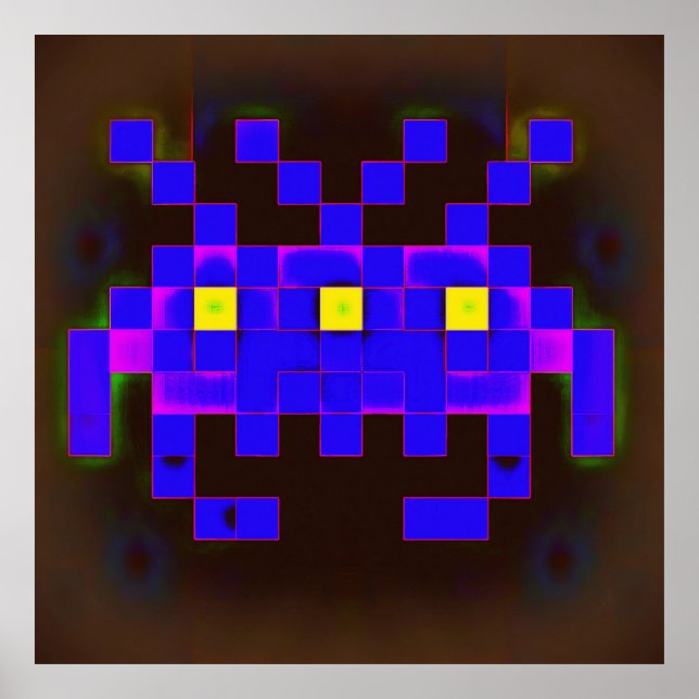 King of the Space Invasion (Version B) Poster (Front)