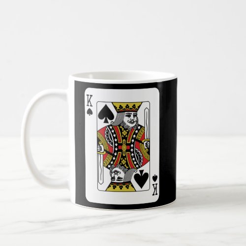 King Of The Spades Playing Card Poker Coffee Mug