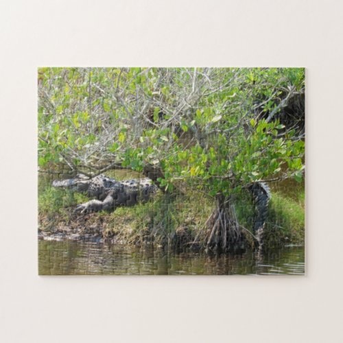 King of the Swamp _ Alligator Jigsaw Puzzle