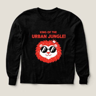 King of the Urban Jungle Cute Lion Wearing Sunglas Tri-Blend Shirts