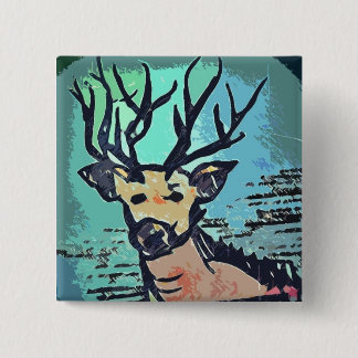 King Of The Wood // Hirsch / Deer Button Pin