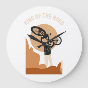King Of The World - Cool On Bike Large Clock