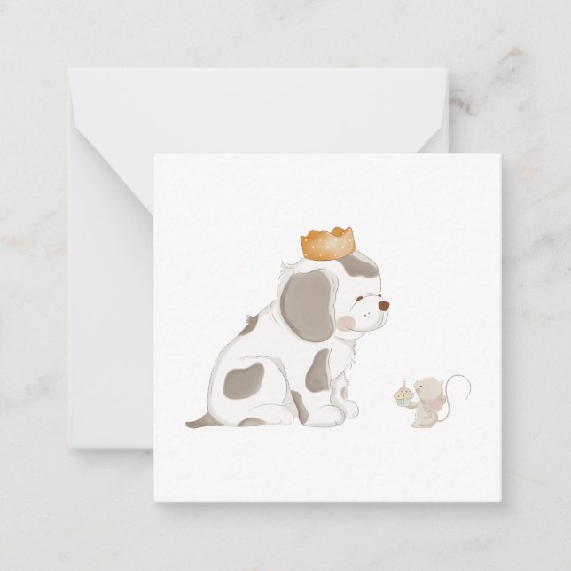 King of treats note card (Front)