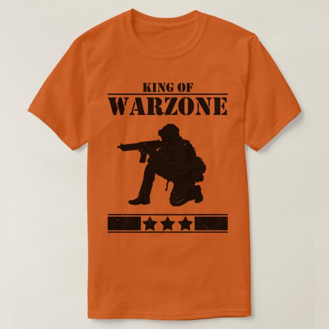 King Of Warzone Gaming T-Shirt (Design Front)