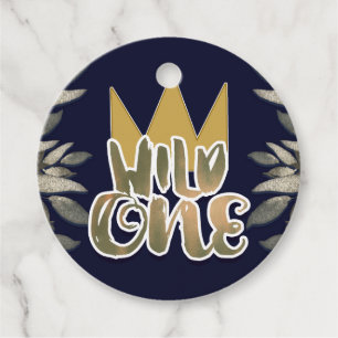 King of Wild Things ONE 1st Birthday Party Favor Tags