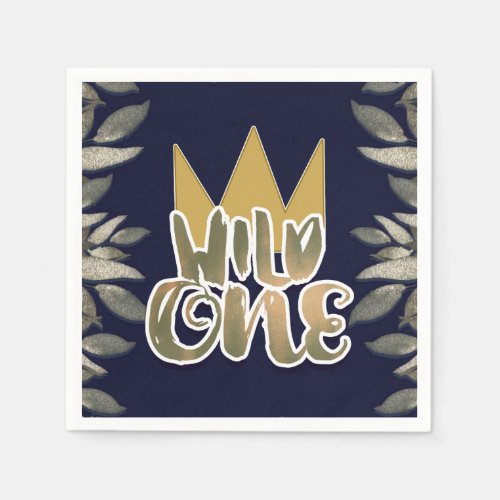 King of Wild Things ONE 1st Birthday Party Napkins