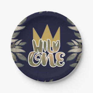 King of Wild Things ONE 1st Birthday Party Paper Plates