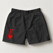 King Off Heart Boxers at Zazzle