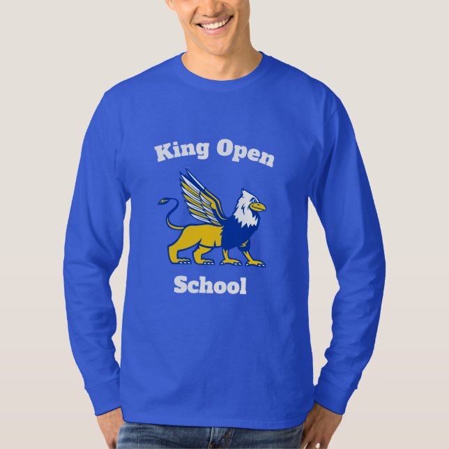 King Open Long Sleeve Shirt - Adult (Front)