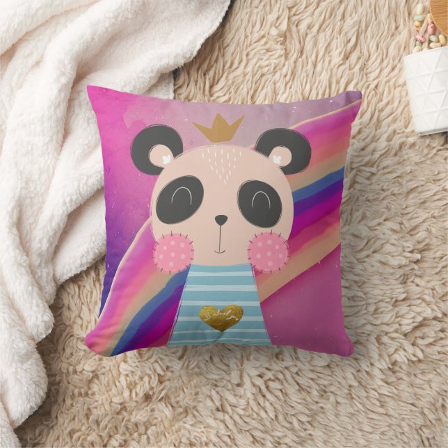 King Panda Throw Pillows (Blanket)