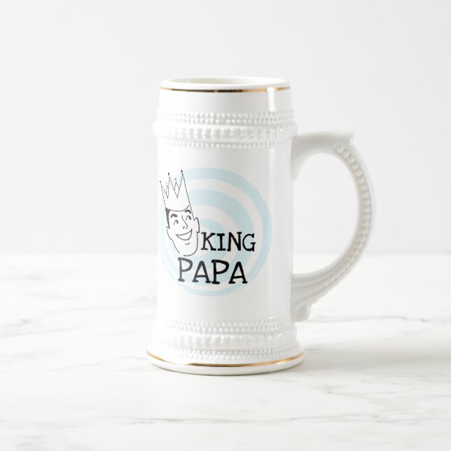 King Papa T-shirts and Gifts Beer Stein (Right)
