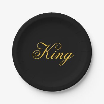 King Paper Plates by kfleming1986 at Zazzle