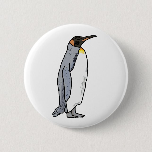 King Penguin Button (Front)