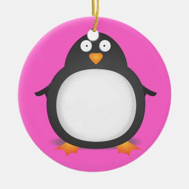 King Penguin Ceramic Ornament (Front)