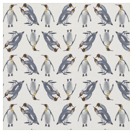 King Penguin Frenzy Fabric (Choose Your Colour)