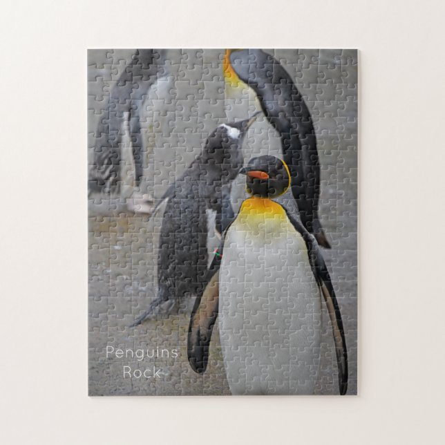King Penguin & Friends Edinburgh Zoo Scotland Jigsaw Puzzle (Vertical)