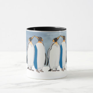 King Penguin Pair Kissing Mug