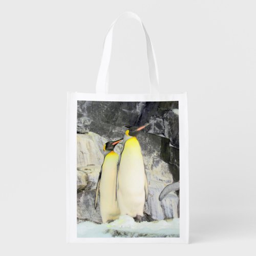 King Penguin Reusable Grocery Bag _Photo on 2 side