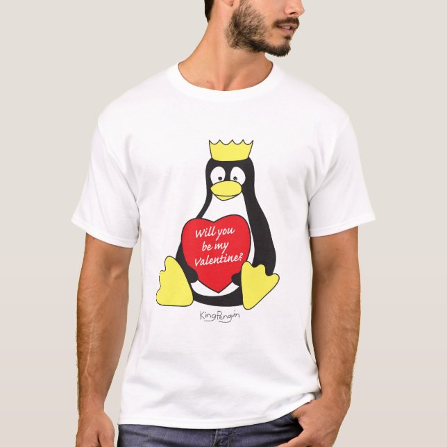 king penguin valentine t-shirt (Front)