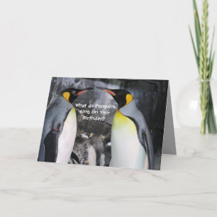 King Penguins Birthday Card