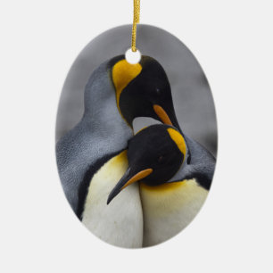 King Penguins in Love Ornament
